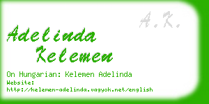 adelinda kelemen business card